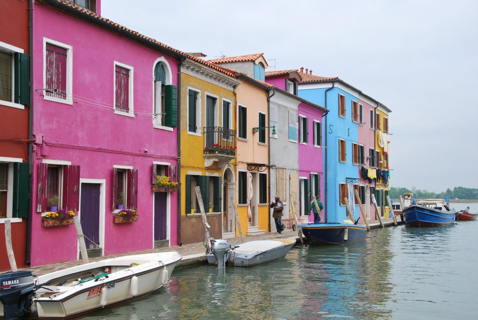Colorful houses in Burano